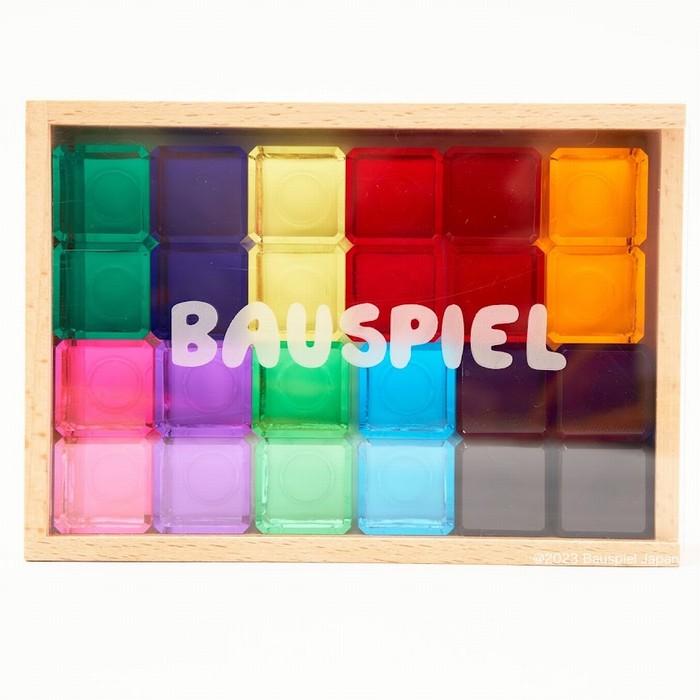 バウシュピール社　ルミナスブロック24PCS　BAUSPIEL　BAU-0124　積み木