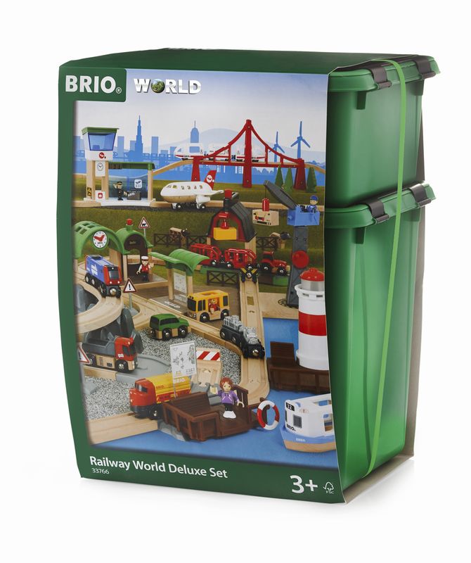 ブリオ BRIO ワールドデラックスセット 33766 | 汽車レールセット