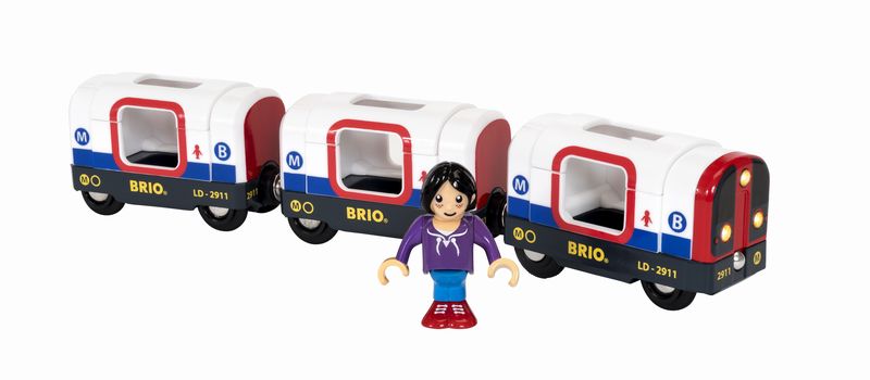 ブリオ BRIO ライト＆サウンド付メトロ列車 33867 | 汽車レールセット