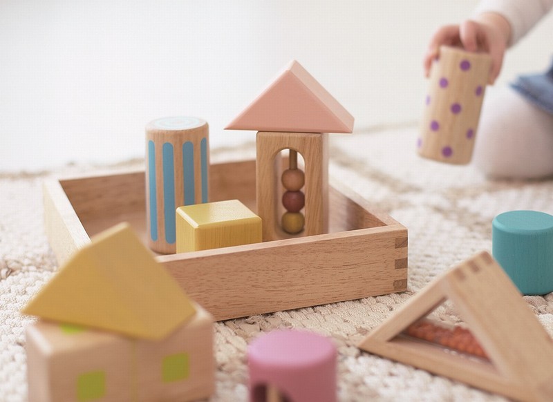 エドインター 音いっぱいつみき　ご出産祝いにおすすめ 積み木