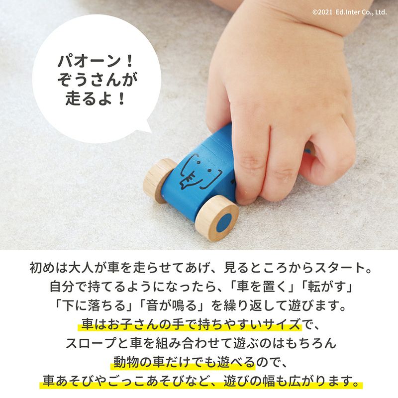 エドインター　森のうんどう会　スロープ　くるま　