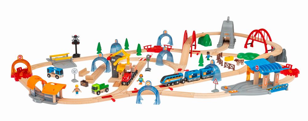 BRIO ブリオ スマートテックサウンド DXセット 全37ピース 3歳~ 電動車両 電車 おもちゃ 木製 レール 33972 BRIO (ブリオ) スマートテックサウンド DXセット [全37ピース] 3歳