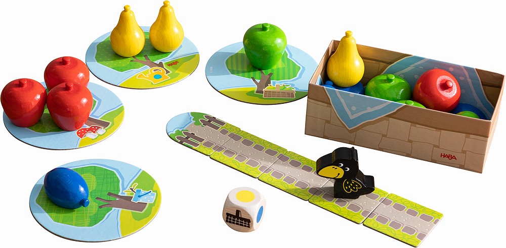 はじめてのゲーム 果樹園 ハバ社 HABA カラス 果樹園 協力型ゲーム ボードゲーム テーブルゲーム HA4924 HA4655