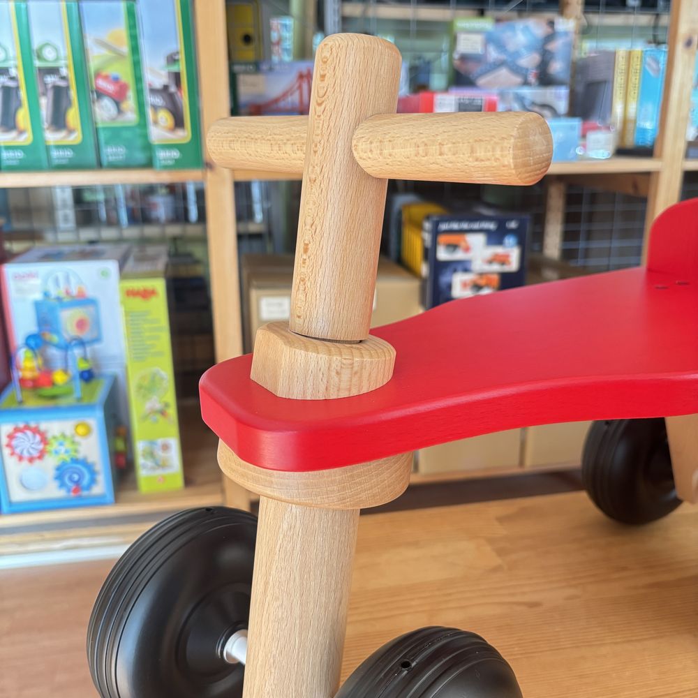 KOIDE コイデ東京 日本製 マイカー 室内用 木製四輪車 木製バイク 乗用玩具 乗り物木のおもちゃ プッシュバイク 1歳誕生日プレゼント  M20