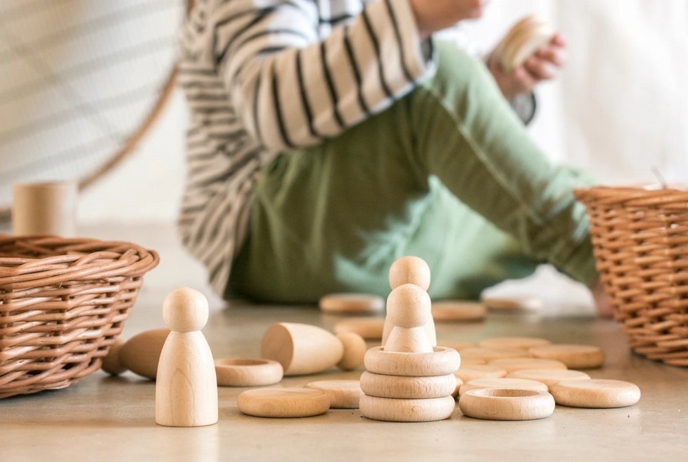 グラパット社 Grapat　Nins リング＆コイン 白木　15-102c