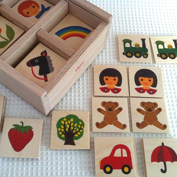 キーナーメモリー キーナー社 Kiener トラウファー社 木製ペアカード ことば遊び メモリーゲーム 神経衰弱ゲーム アトリエ ニキティキ