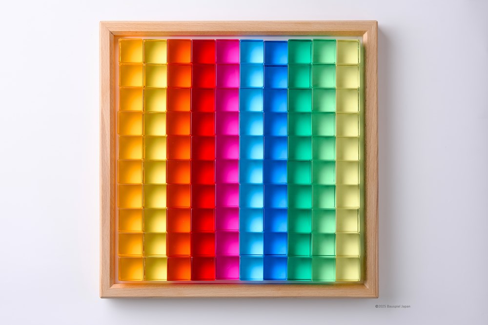 バウシュピール社　ルーセントキューブ　100PCS　BAUSPIEL　BAU-0100　積み木
