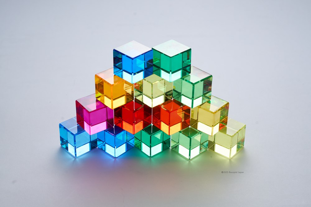 バウシュピール社　ルーセントキューブ　100PCS　BAUSPIEL　BAU-0100　積み木