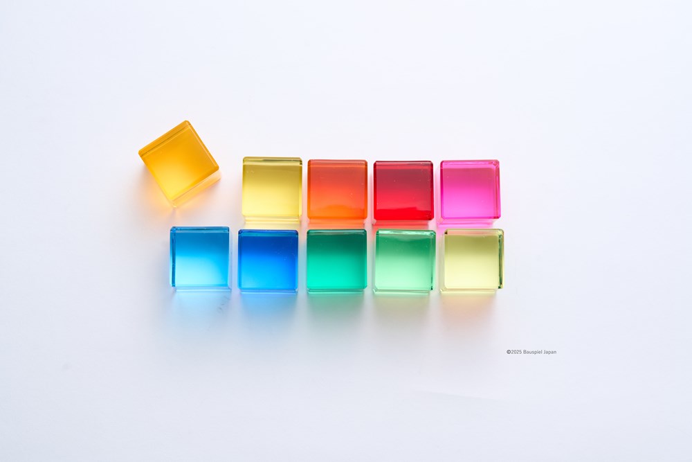 バウシュピール社　ルーセントキューブ　20PCS　BAUSPIEL　BAU-0120　積み木