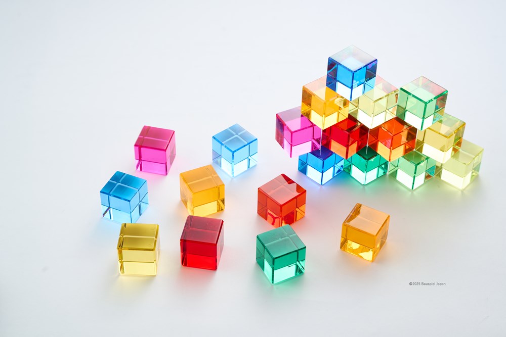 バウシュピール社　ルーセントキューブ　20PCS　BAUSPIEL　BAU-0120　積み木