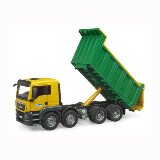 bruder ブルーダー MAN TGS Tip up トラック BR03766 正規販売店 正規輸入品 はたらくくるま ドイツ ミニカー 乗り物 働く車 おもちゃ ごっこ遊び 誕生日 男の子 おうち時間 外遊び 子供 サイズ 大きい 大きめ