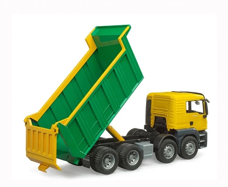 bruder ブルーダー MAN TGS Tip up トラック BR03766 正規販売店 正規輸入品 はたらくくるま ドイツ ミニカー 乗り物 働く車 おもちゃ ごっこ遊び 誕生日 男の子 おうち時間 外遊び 子供 サイズ 大きい 大きめ