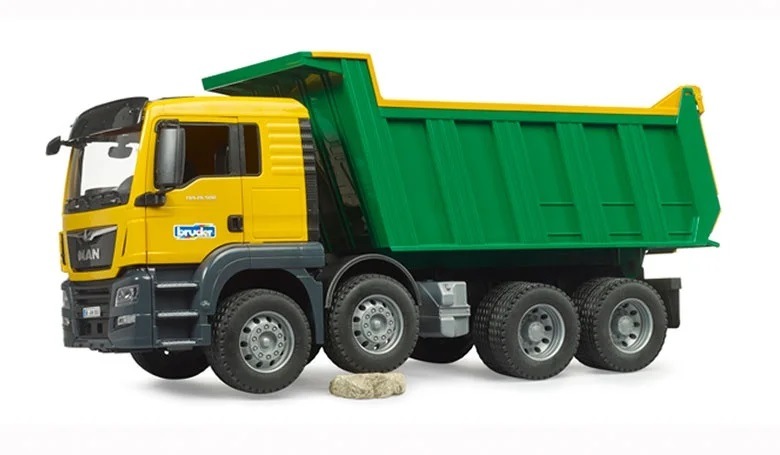 bruder ブルーダー MAN TGS Tip up トラック BR03766 正規販売店 正規輸入品 はたらくくるま ドイツ ミニカー 乗り物 働く車 おもちゃ ごっこ遊び 誕生日 男の子 おうち時間 外遊び 子供 サイズ 大きい 大きめ