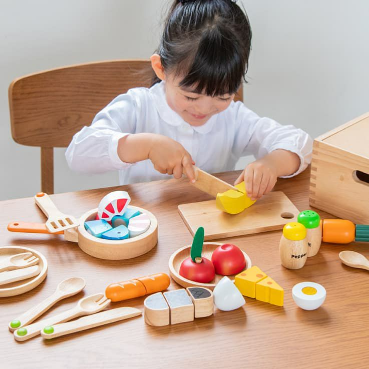 エドインター　食材いっぱい！ままごとフライパンセット　おままごと ままごとセット