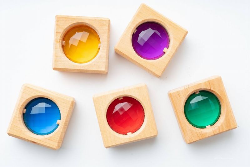 バウシュピール社　トランスパレントキューブ　BAUSPIEL　BAU-0225　積み木