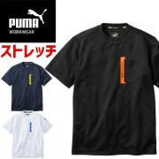 ��1���ޤǥͥ��ݥ��ġۺ�ȥ����� PUMA Ⱦµ T����� �ס��� ��������� ( PUMA WORKWEAR ) PW-3023N ��� �����륷������ ���ȥ�å� UV���å� �ý� ����� �����