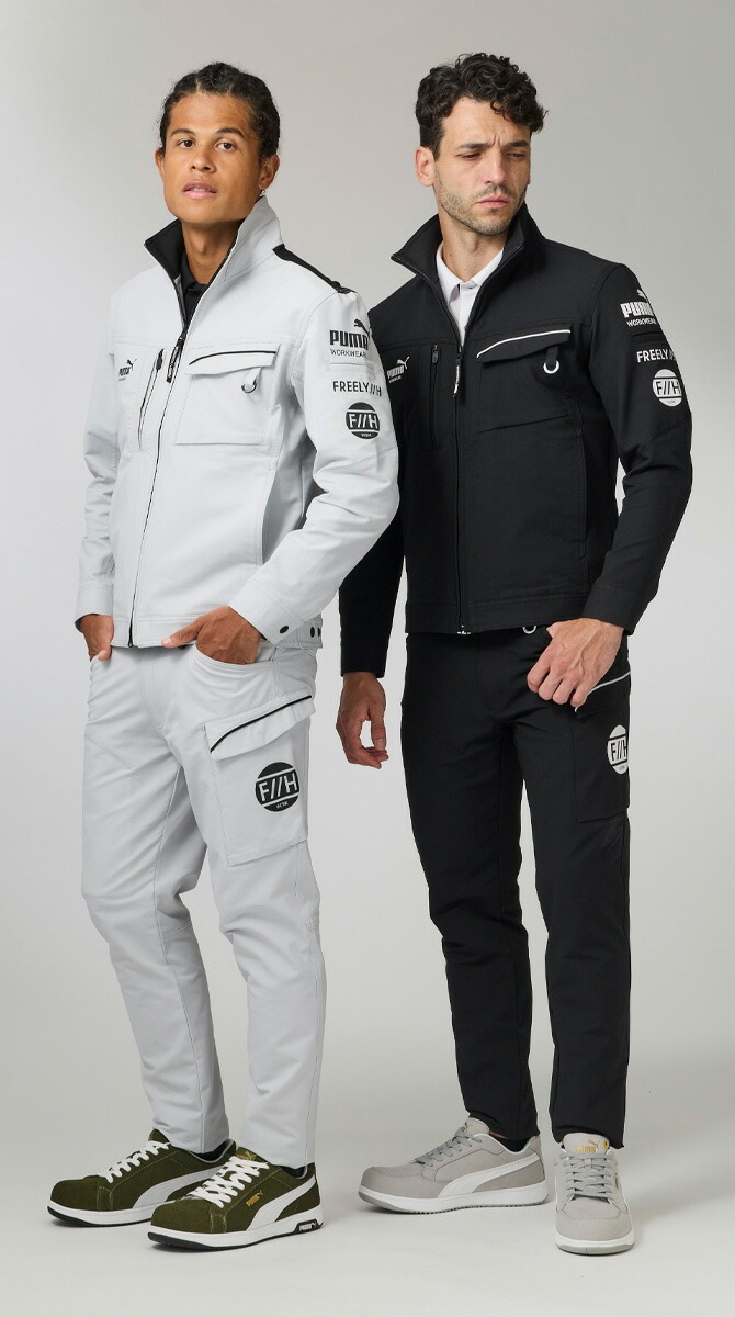 �ڿ��̸���2025ǯ���ߡۺ�ȥ����� PUMA�ߥҥ��� ����� �ס��� ������㥱�å� PW-3041G  ( PUMA WORKWEAR ) �����륷������ ��� ���ȥ�å� ����� �����