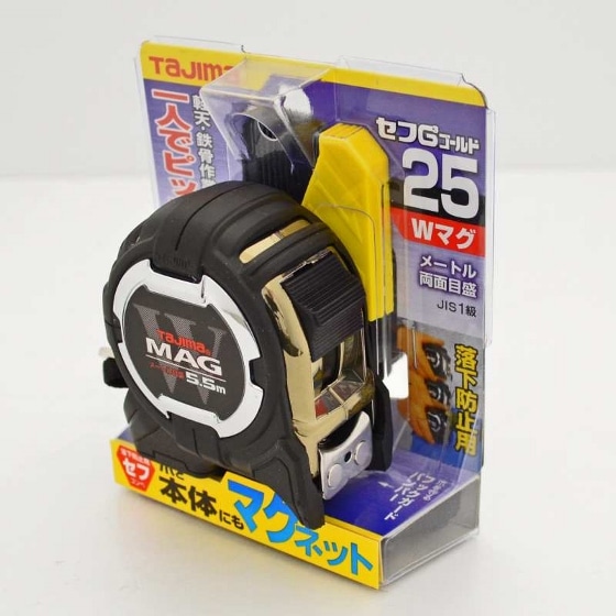 タジマ/セフG3ｺﾞｰﾙﾄﾞWﾏｸﾞｽｹｰﾙ25-5.5m(ﾒｰﾄﾙ目盛)/CWM3S2555 | 工具