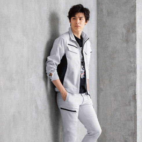 ジーベック 長袖ブルゾン 1500 ストレッチ伸縮素材 帯電防止 秋冬 2021