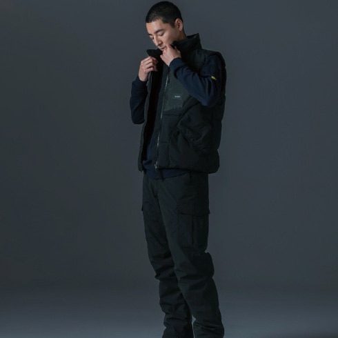 TSデザイン 55328 ファイバーダウンベスト 秋冬 軽量 ストレッチ 防風