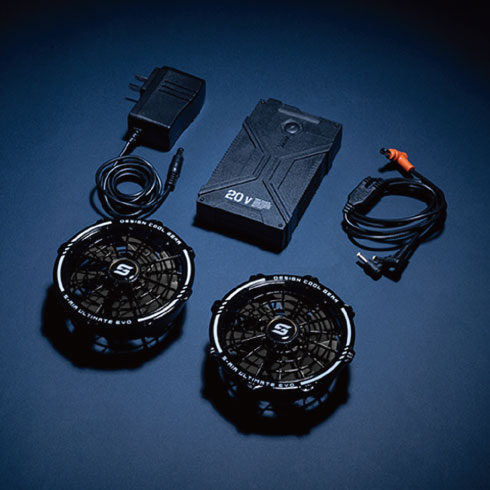 シンメン 05902 S-AIRウェア ベスト 20Vファンバッテリーセット SA-124  