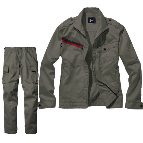 Jawin 55700 55702 上下セット 長袖ブルゾン カーゴパンツ 消臭抗菌