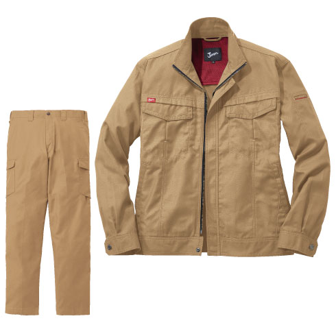 Jawin 56200 56202 上下セット 長袖ブルゾン カーゴパンツ 帯電防止 消