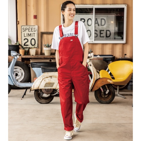 ディッキーズ Dickies D-6709 ストレッチオーバーオール 春夏