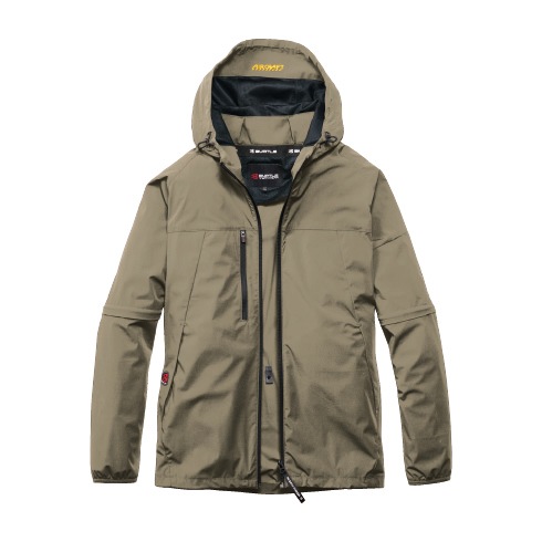 バートル　フルセット　ファンバッテリー空調服　AC10　AC2121　カーキ　L バートル AC2121 AC2WAYジャケット(ユニセックス) 春夏 ローバック