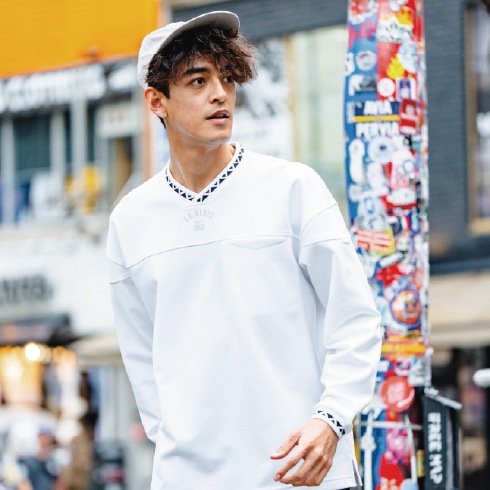 桑和8545-55 長袖トレーナー ストレッチ 裏起毛 反射 吸汗 2025新作