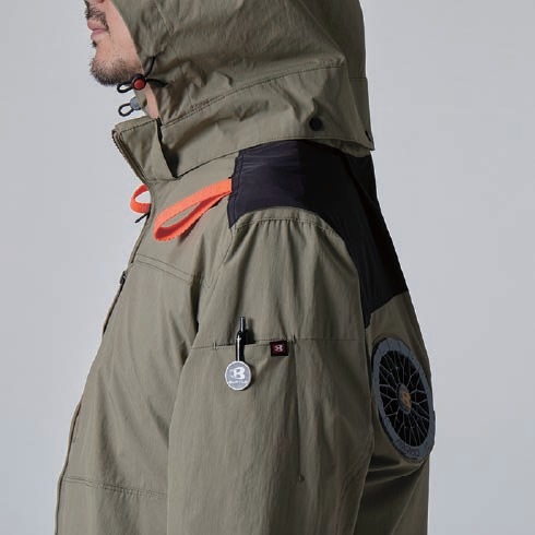 バートル AC2086 エアークラフト 半袖ブルゾン ファン・バッテリーフル