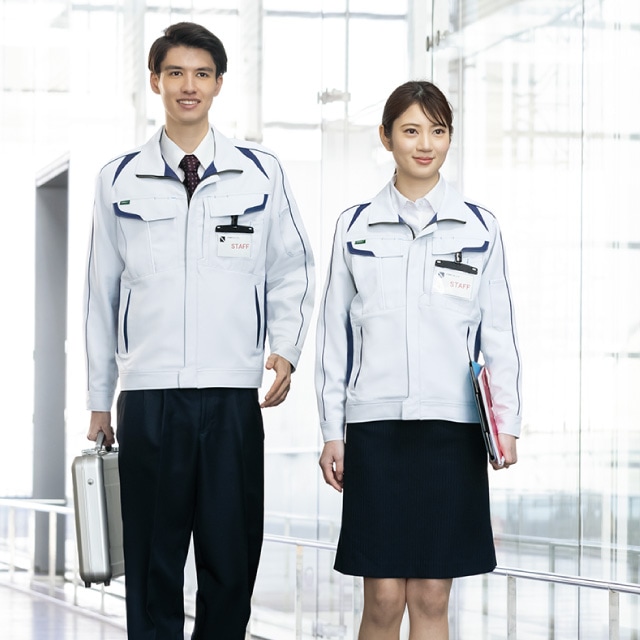 アイトス AITOZ AZ-1901 長袖ブルゾン ストレッチ 帯電防止 エコ素材