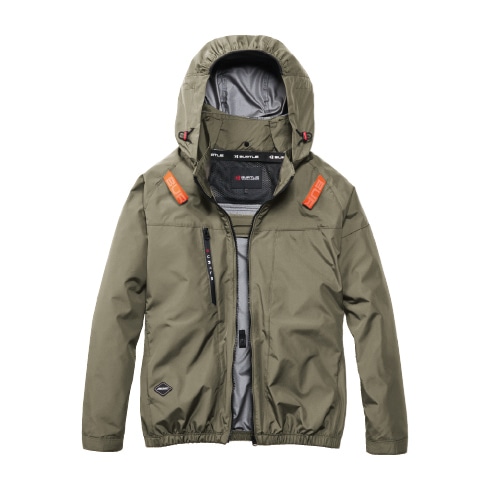 バートル フルセット ファンバッテリー空調服 AC10 AC2091 カーキ L バートル AC2091 ACブルゾン(ユニセックス) 春夏 サイドファン 撥水