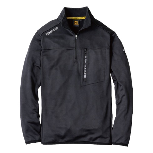 コーコス信岡 G-9178 光吸収発熱長袖ハーフジップ 秋冬 ストレッチ 消