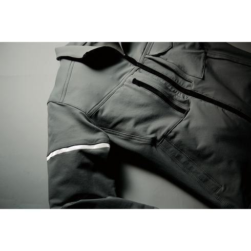 クロダルマ 32673 長袖ジャンバー 秋冬 ストレッチ 速乾性 反射素材