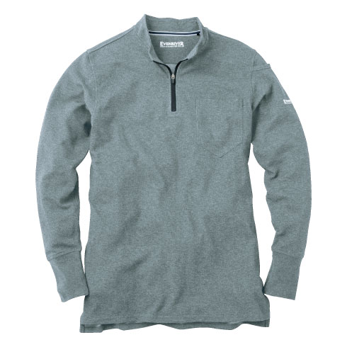 イーブンリバー EVENRIVER NR206 長袖ZIPポロシャツ｜作業着・作業服の