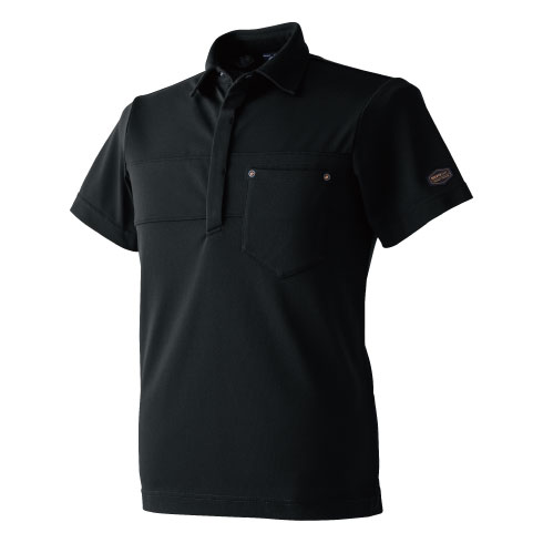 Eve Under Blue 半袖ポロシャツ 黒 Eve Under Blue 半袖ポロシャツ 黒