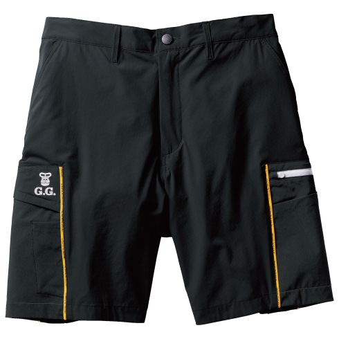 桑和 0368-07 ハーフパンツ 春夏 脇ゴム仕様 ストレッチ 接触冷