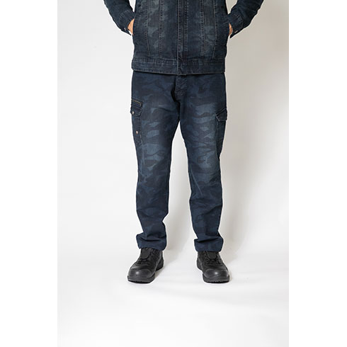 Z-DRAGON 71602 デニムカーゴパンツ ストレッチノータック 秋冬 自重堂