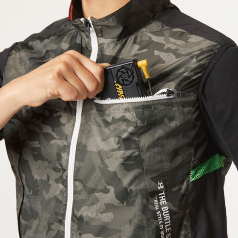 バートル空調服 2着セット Lサイズ ベスト カモフラ バートル AC1034 ベスト エアークラフト 軽量 撥水加工 ユニ
