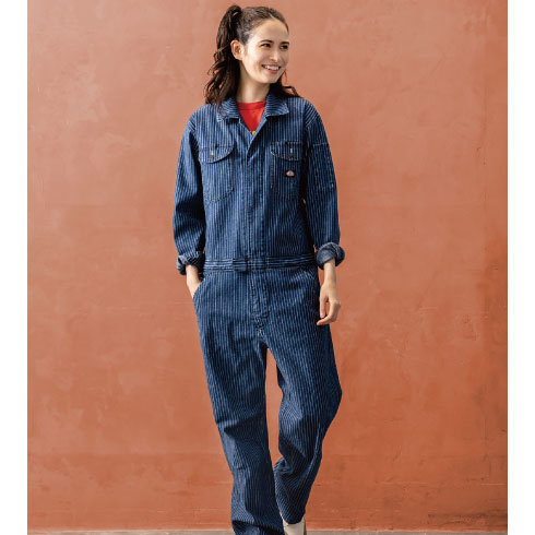 ディッキーズ Dickies D-696 長袖つなぎ オールシーズン ストレッチ