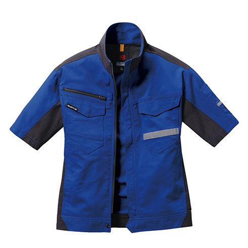 バートル 9096 半袖ブルゾン 半袖ジャケット 春夏 ストレッチ 制電