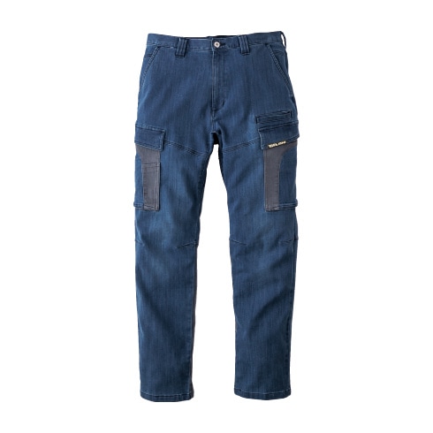 寅壱 8992-219 デニムカーゴパンツ 秋冬 ストレッチ 高強度 2025新作