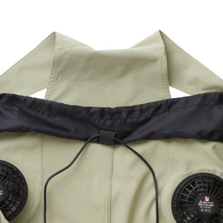 サロペットファン付き作業服セット 7789-24 桑和 SOWA G.GROUND ファン