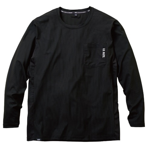 桑和 0595-52 長袖Tシャツ 春夏 ストレッチ 消臭 接触冷感 UV