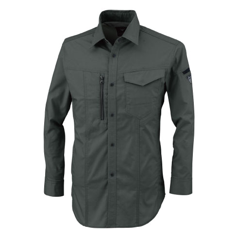 ジーベック 1773 長袖シャツ 春夏 JIS ストレッチ 接触冷感 吸汗速乾