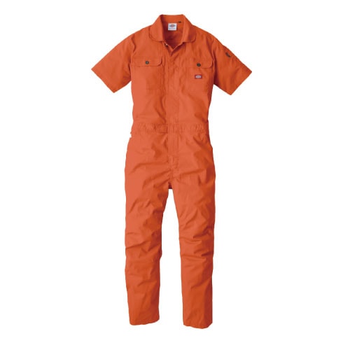 Dickies つなぎ 半袖 オールインワン ロケットタロンジップ 薄手