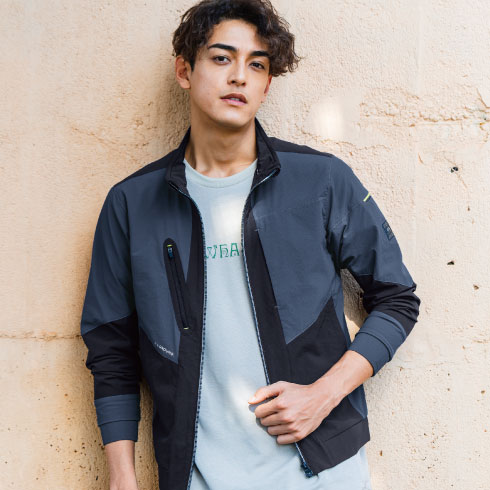 【激レア】タイトリスト 青ブルゾン 2way 長袖半袖　Lサイズ美品ナイロン 激レア】タイトリスト 青ブルゾン 2way 長袖半袖 Lサイズ美品