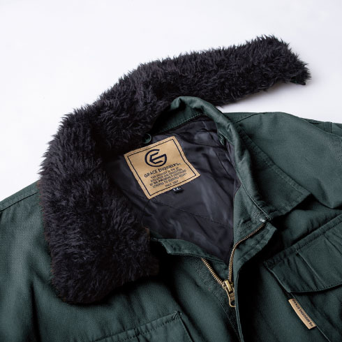 グレースエンジニアーズ GE-390 防寒つなぎ コットンツイル 秋冬