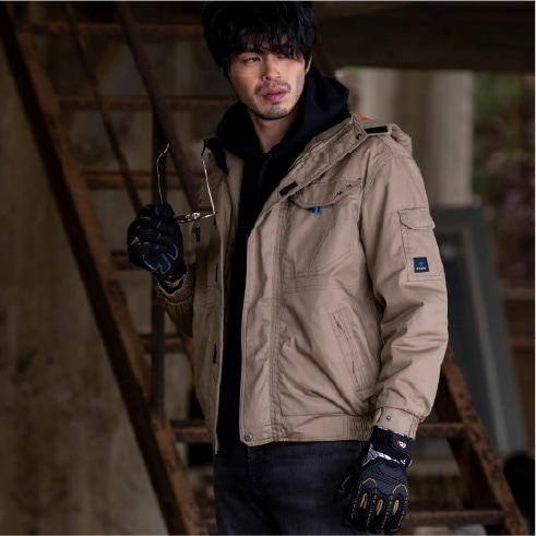 アイトス AITOZ 8571 防寒服 防寒着 防寒ブルゾン 男女兼用 綿100％ 秋冬｜